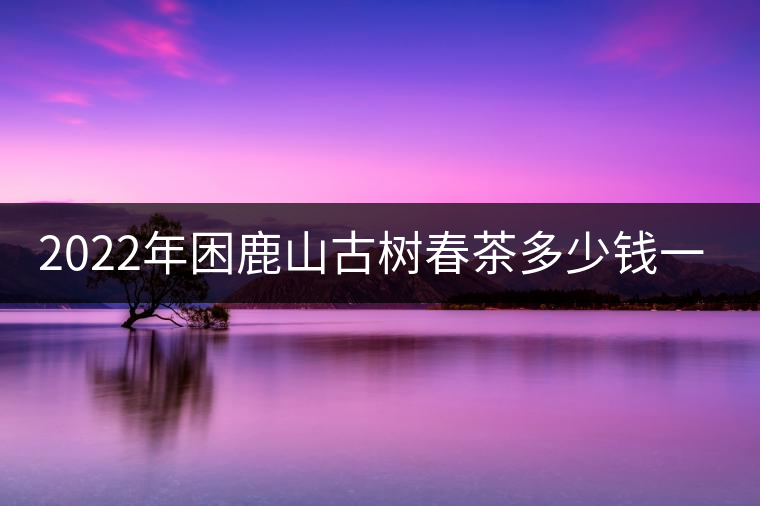2022年困鹿山古樹春茶多少錢一公斤？
