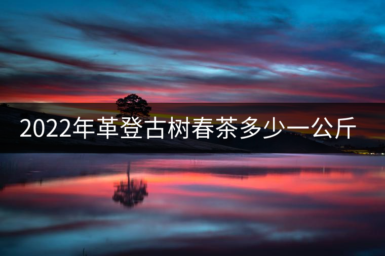 2022年革登古樹春茶多少一公斤？