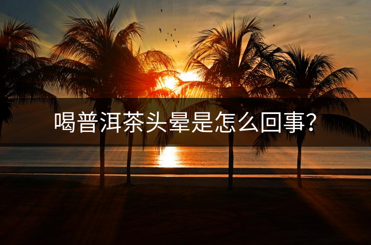 喝普洱茶頭暈是怎么回事？