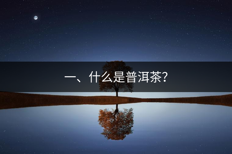 一、什么是普洱茶？