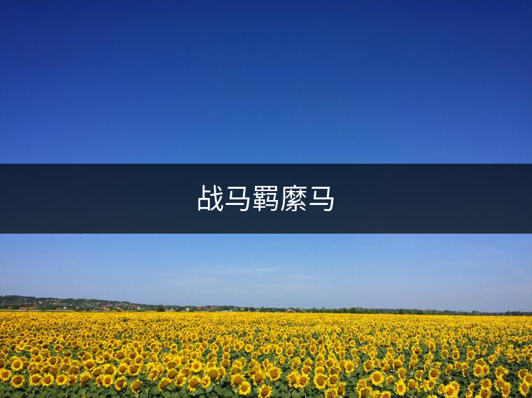 戰(zhàn)馬羈縻馬