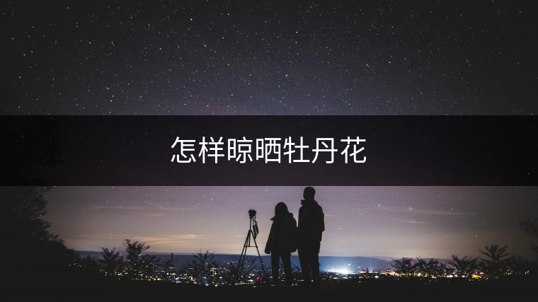 怎樣晾曬牡丹花